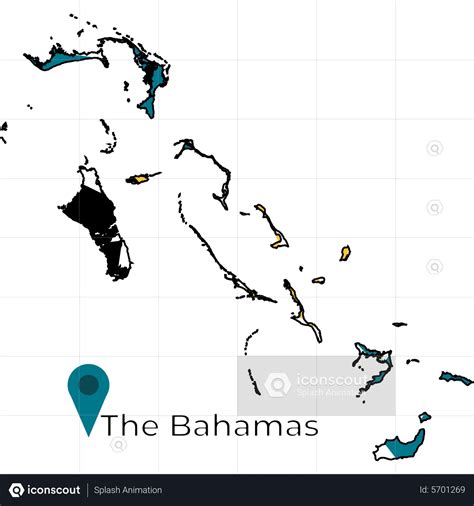 Bahamas flag map Flag Animated Illustration download in JSON, LOTTIE or ...