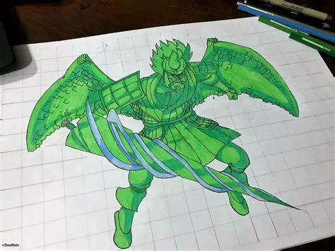 My drawing of Shisui Uchiha's perfect Susanoo. Hope you guys like it (: : r/Naruto