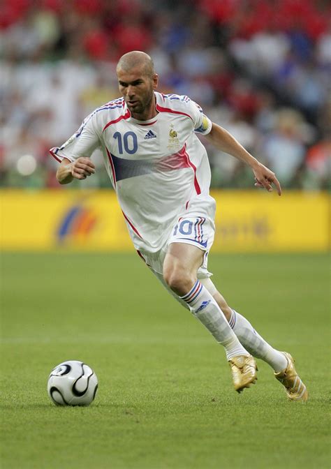 This is Zinedine Zidane is a well-known soccer player that led France ...