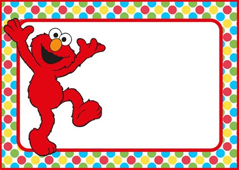 Free Printable Elmo Party Invitation Template Sesame Street Birthday ...