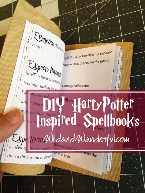 DIY Harry Potter Spellbook + Printable | Wild+Wanderful