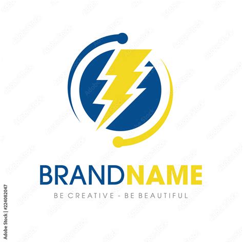 Electric and Power Logo Design Inspiration Vector Stock Vector | Adobe ...