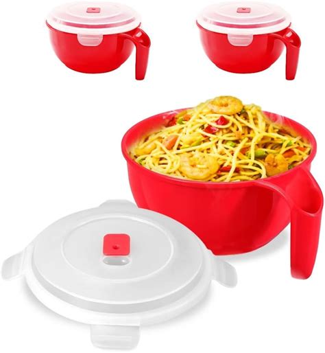 Amazon.com | MON10 Microwaveable Soup Bowl with Lid, Microwave Ramen ...