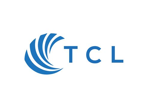 tcl letra logo diseño en blanco antecedentes. tcl creativo circulo ...