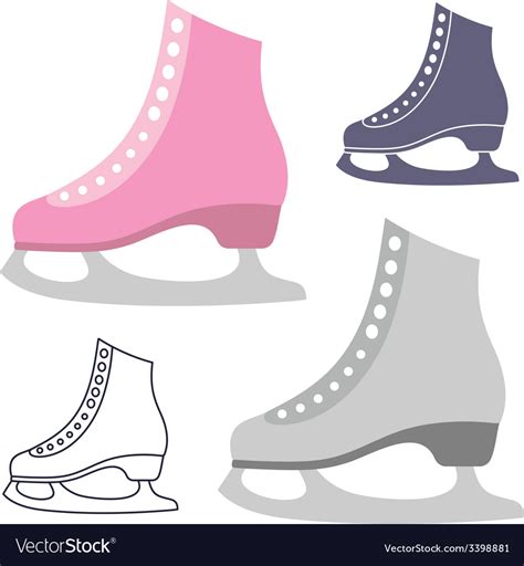 Ice skate Royalty Free Vector Image - VectorStock