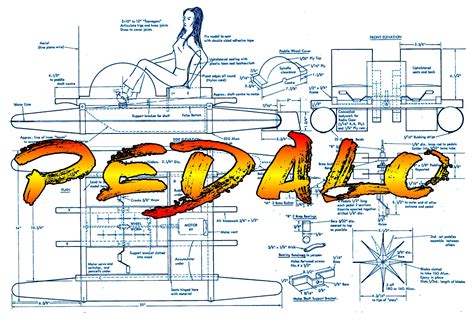 Full Size Printed Plan 25" pedal paddle boat suitable for Radio Contro ...