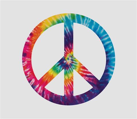 Tie-dye Peace Sign — Cover-Alls Decals