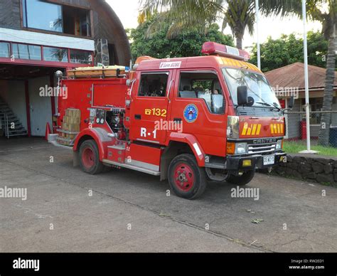 Canter Fire appliance truck in Chile 2019 Stock Photo - Alamy