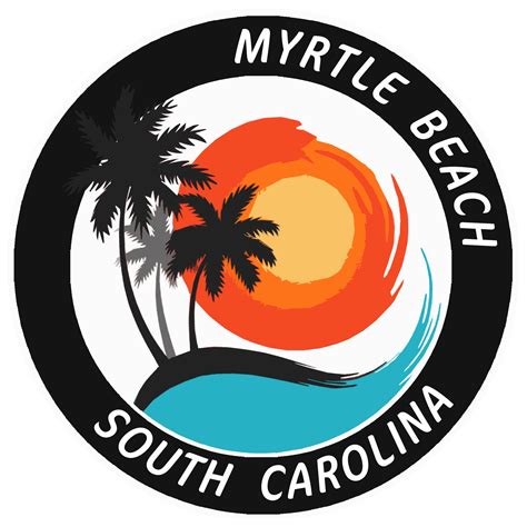 Myrtle Beach South Carolina 3.5" Die Cut Auto Window Decal | eBay