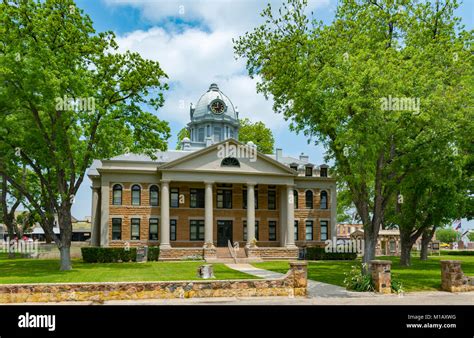 Texas, Hill Country, Mason County Courthouse completed 1910 Stock Photo ...