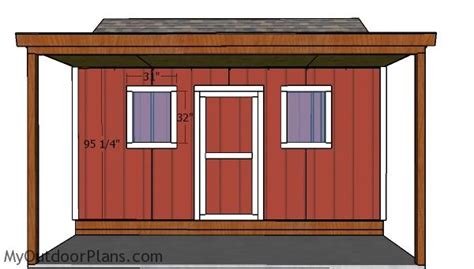 Shed with Porch Plans | MyOutdoorPlans | Free Woodworking Plans and ...