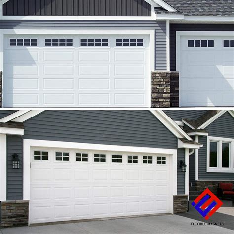 "Black Magnetic Garage Door Window Panels, Faux Window Magnets (4""x6 ...