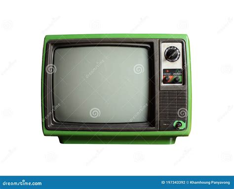 Retro CRT television stock photo. Image of analog, retro - 197343392