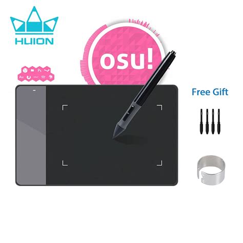 HUION 420 Graphics Tablet OSU Gaming Digital Pen Tablet For Drawing 4x2.23 Inch Signature Pad ...