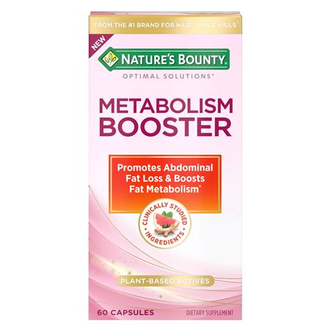 Nature's Bounty Optimal Solutions Metabolism Booster, Promotes ...