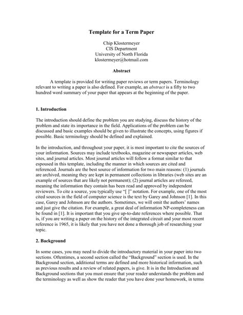 Writing A Paper Template | Best of Document Template