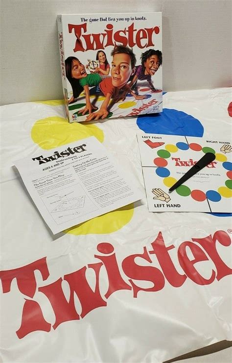 Twister Board Game w/Spinner & Instructions MILTON BRADLEY - Clean and ...