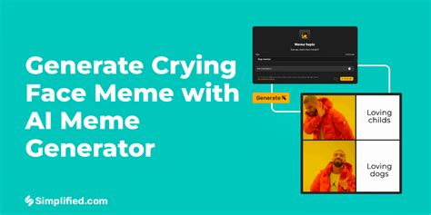 Create Hilarious Crying Face Memes with AI - Fast, Simple, and Fun!