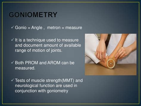 Goniometry