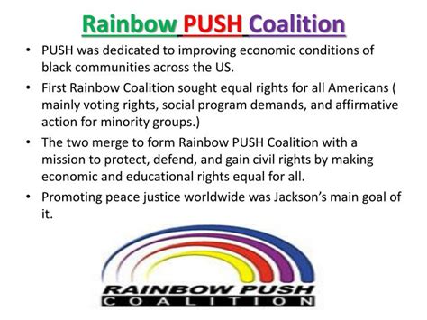 PPT - Jesse Jackson And The Rainbow Coalition PowerPoint Presentation ...