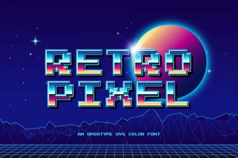 Retro Pixel Font | Free Download on Freepik