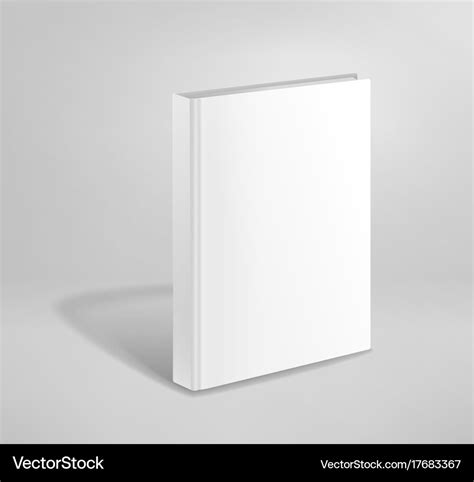 3d blank hardcover book mockup paper book template