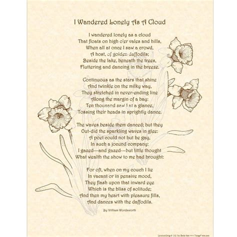 Wordsworth i wandered lonely as a cloud - hiddenhety