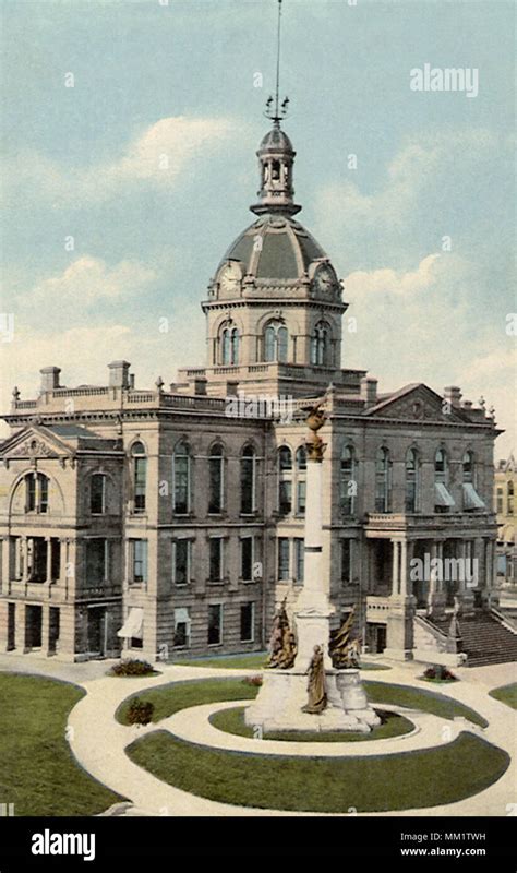 Peoria County Court House. Peoria. 1913 Stock Photo - Alamy