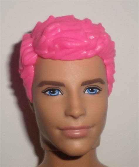 Barbie Ken Doll First Date Pink Molded Hair Ken Doll Wig NEW!! | Doll ...