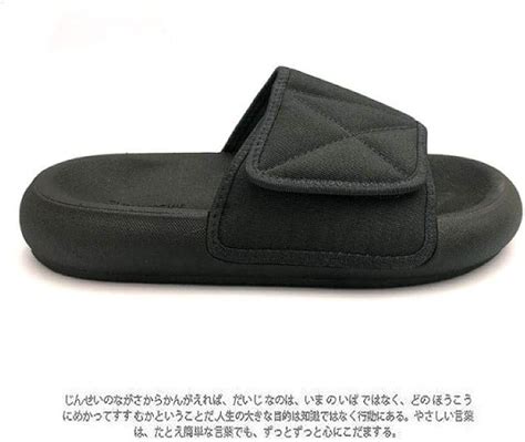 QFYD FDEYL Wide Fitting Slippers, Wear Velcro beach slippers, thick bottom bread sandals for men ...