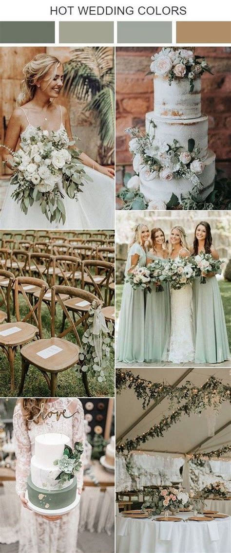 10 Sage Green Wedding Color Palettes for 2020 Trends | Sage green ...