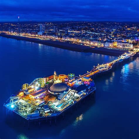 Brighton Pier from above last night..! #brighton #brightonpier #picoftheday #instagood #sea # ...