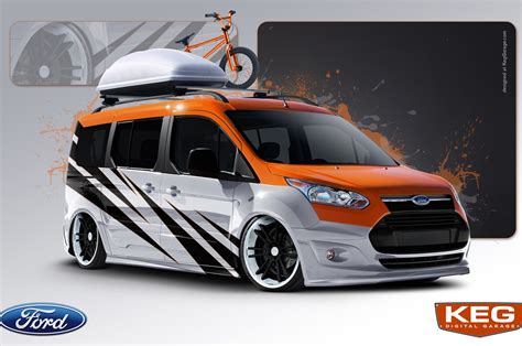 2014 Ford Transit Connect Vans Modified For 2013 SEMA Show