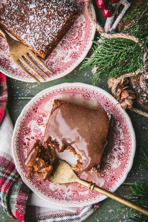 Gingerbread Cake with Lemon Sauce - The Seasoned Mom