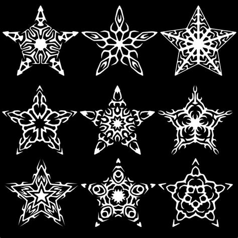 9 White Snowflakes Free Stock Photo - Public Domain Pictures