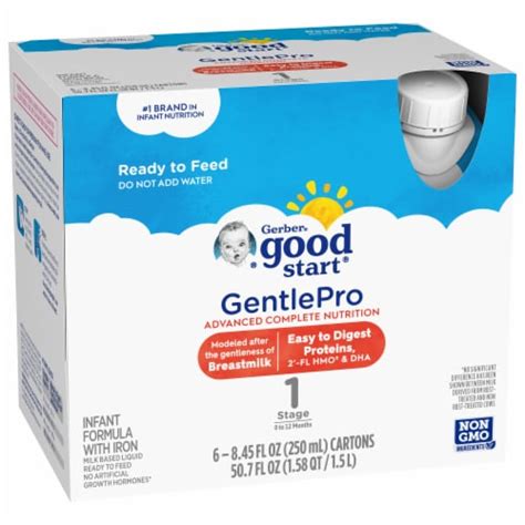 Gerber Good Start GentlePro Infant Formula, 6 ct / 8.45 fl oz - Kroger