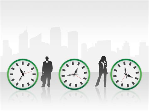 Free Time Management Green PowerPoint Template - Free PowerPoint Templates - SlideHunter.com