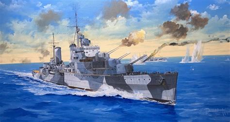 Trumpeter 1/350 Scale HMS Naiad WWII Dido-class Light Cruiser Model Kit | Hobbies