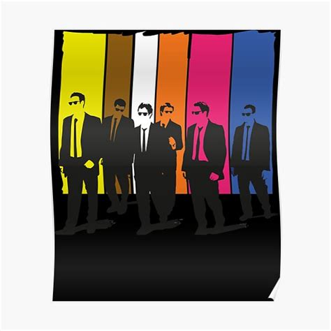 "Reservoir Dogs, mr pink, mr blonde, mr orange, mr white" Poster for Sale by KONAMARY | Redbubble