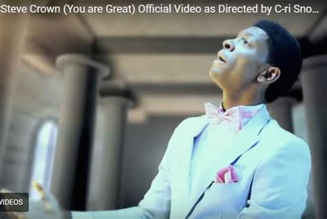 VIDEO : STEVE CROWN - YOU ARE GREAT - Gospel Music