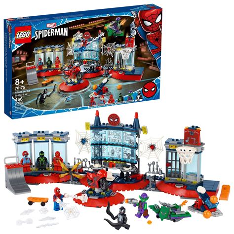 Buy LEGO Marvel Spider-Man Attack on the Spider Lair 76175 Cool ...