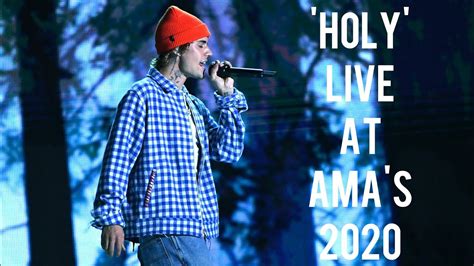 Justin Bieber Holy Live American Music Awards 2020 - YouTube