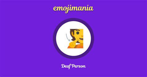 🧏 Deaf Person emoji Copy & Paste - Emojimania