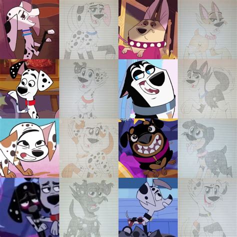 All The 101 Dalmatian Street Sketched Characters by Scamp4553 on DeviantArt