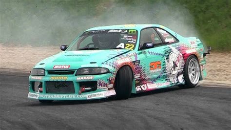 400hp Nissan Skyline R33 Drifting - 2014 King of Europe Round 2 Italy - YouTube