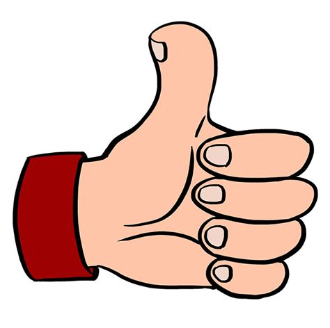 Drawing Of Thumbs Up Clipart Hand Drawing Ok Vector Library Illustration - butlerseedgroup