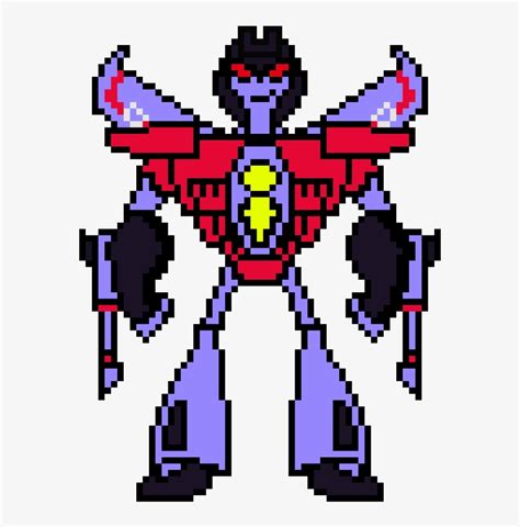 Transformers Animated Starscream - Minecraft Transformer Pixel Art ...