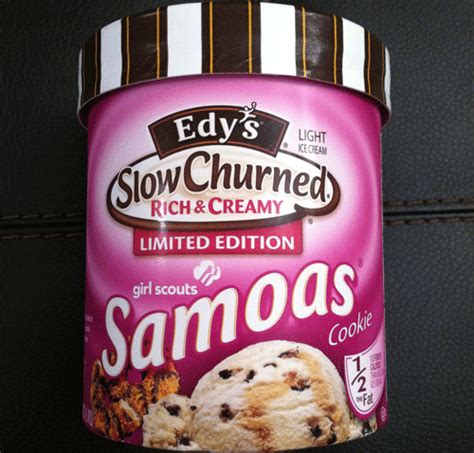 Edy’s Limited Edition Slow Churned Rich & Creamy Girl Scout Samoas Cookie Ice Cream: Battle for ...