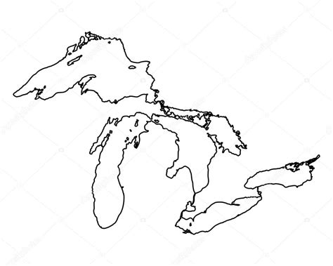 Michigan Great Lakes Coloring Coloring Pages