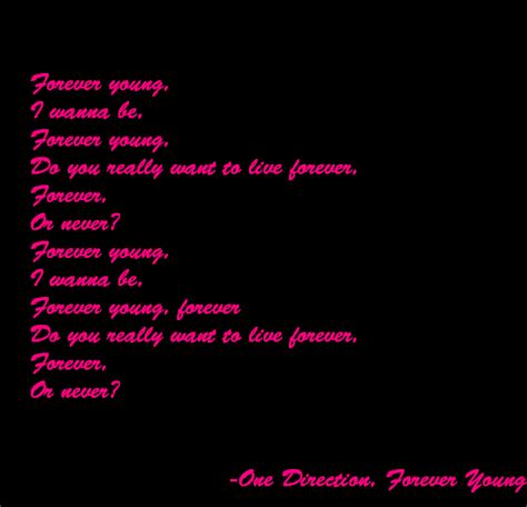 Forever Young Lyrics by One Direction by HostclubEmy on DeviantArt